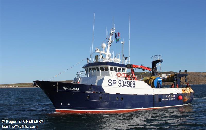 fv cap jean (Fishing Vessel) - IMO 9213870, MMSI 361001000, Call Sign FLBU under the flag of St Pierre & Miquelon