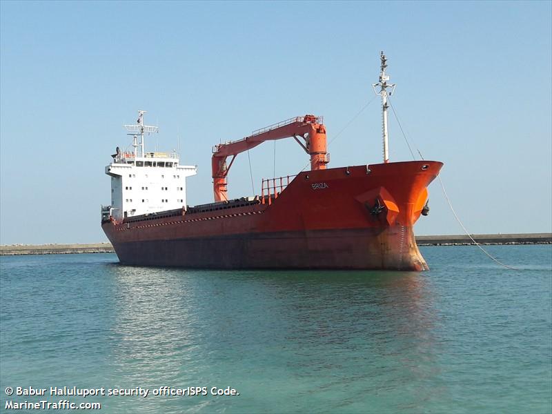 briza (General Cargo Ship) - IMO 9286815, MMSI 518998239, Call Sign E5U4217 under the flag of Cook Islands