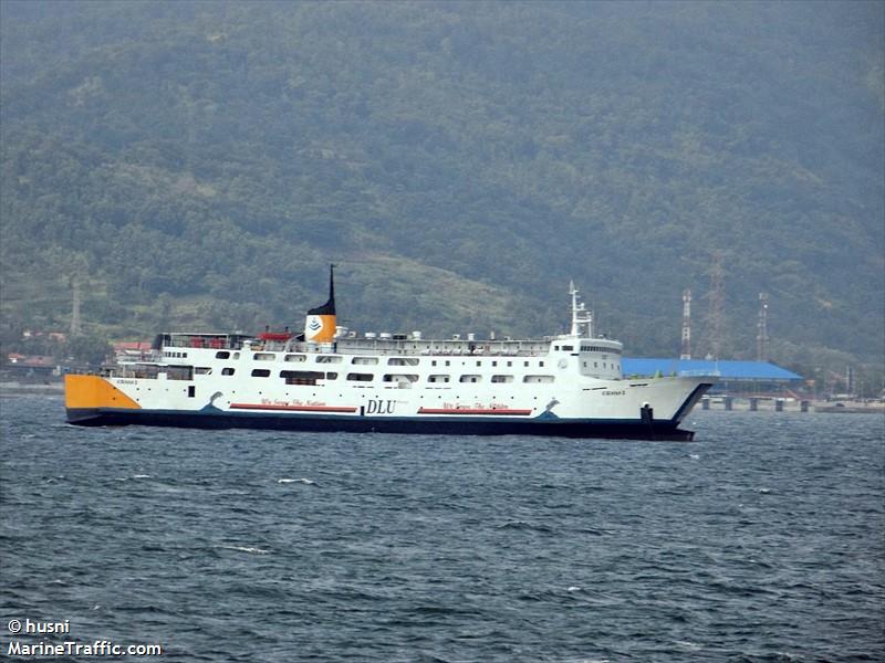 kirana 1 (Passenger/Ro-Ro Cargo Ship) - IMO 8414350, MMSI 525015668, Call Sign YDKL under the flag of Indonesia
