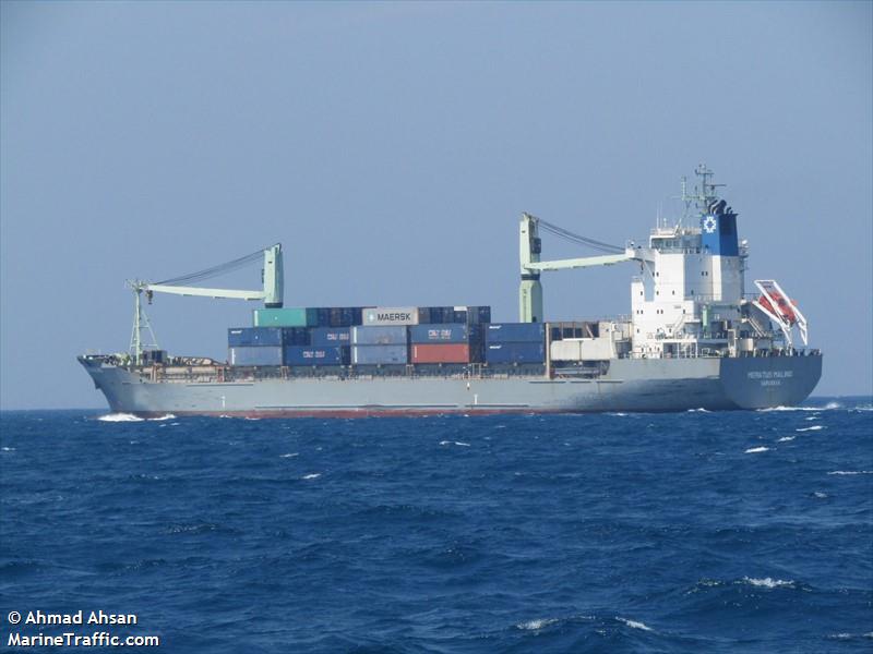 meratus malino (Container Ship) - IMO 9106625, MMSI 525025089, Call Sign POZH under the flag of Indonesia
