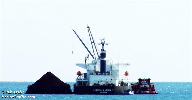 lumoso karunia ix (Bulk Carrier) - IMO 9397884, MMSI 525113018, Call Sign YCQX2 under the flag of Indonesia