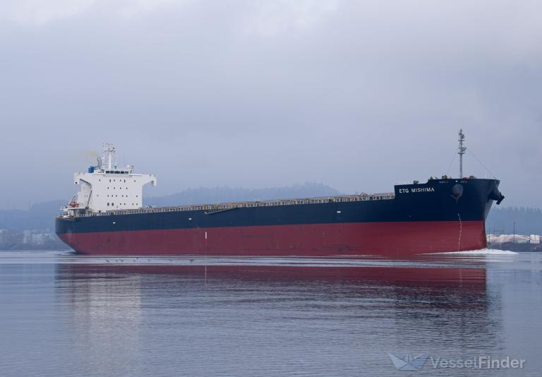 etg mishima (Bulk Carrier) - IMO 9907847, MMSI 538009488, Call Sign V7A4804 under the flag of Marshall Islands