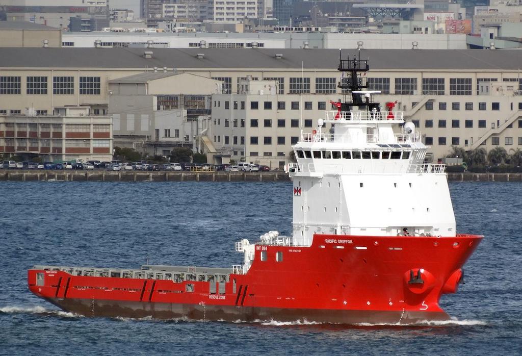 pacific griffon (Offshore Tug/Supply Ship) - IMO 9742857, MMSI 563036500, Call Sign 9VFJ4 under the flag of Singapore