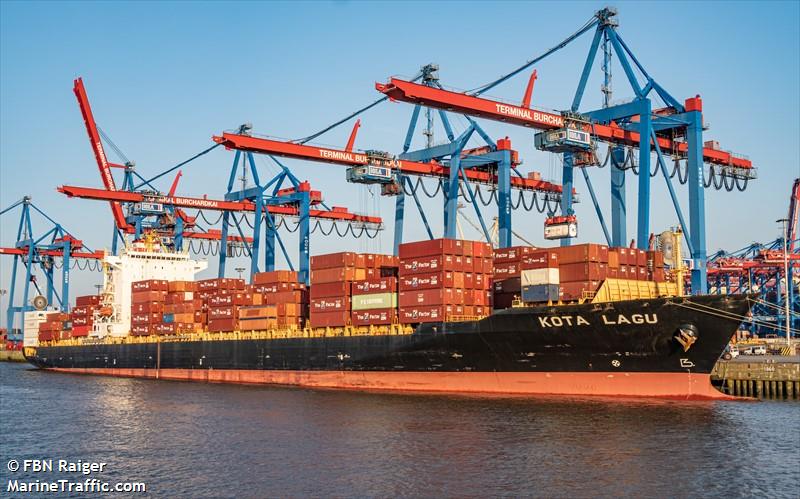 kota lagu (Container Ship) - IMO 9322308, MMSI 563133400, Call Sign 9V7258 under the flag of Singapore