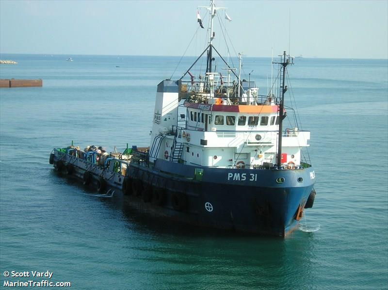 pms 31 (Offshore Tug/Supply Ship) - IMO 8515130, MMSI 622121512, Call Sign SSAL under the flag of Egypt