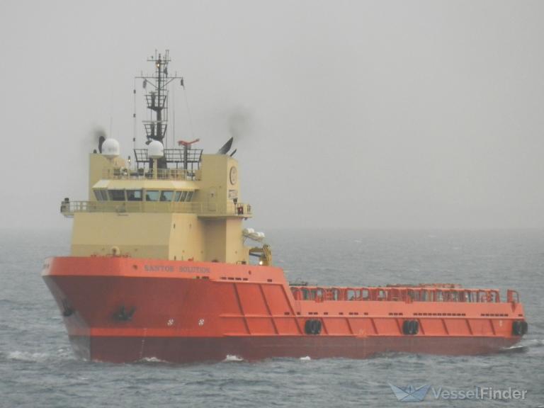 santos solution (Offshore Tug/Supply Ship) - IMO 9530204, MMSI 710002921, Call Sign PPYL under the flag of Brazil