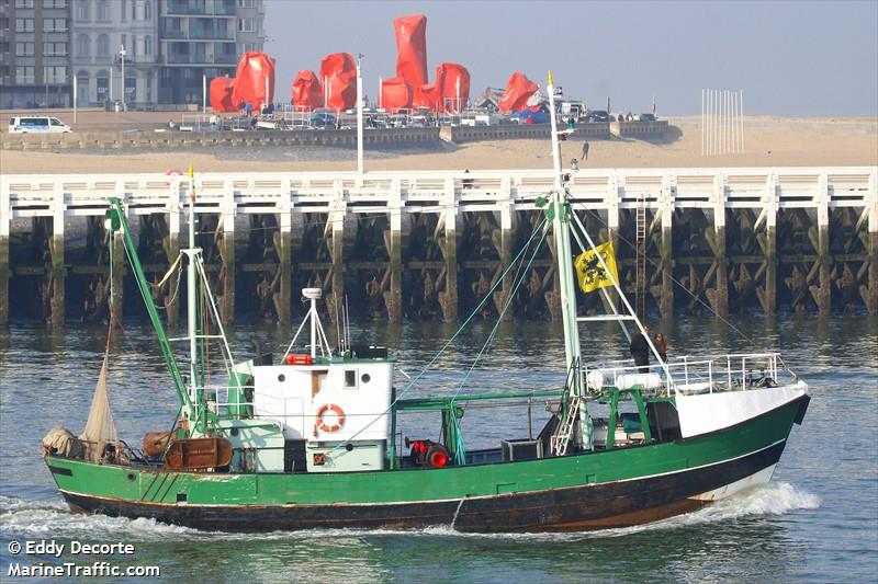 de crangon (Fishing vessel) - IMO , MMSI 205561400, Call Sign OS5614 under the flag of Belgium