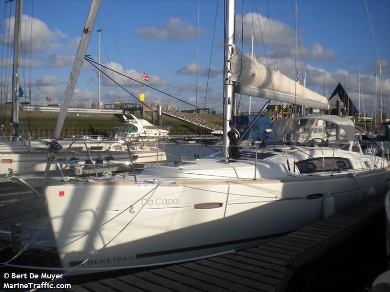 da capo (Sailing vessel) - IMO , MMSI 205779710, Call Sign OR7797 under the flag of Belgium