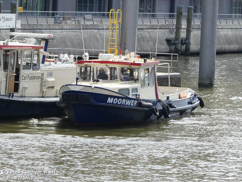 moorwerder (Passenger ship) - IMO , MMSI 211666470, Call Sign DA7287 under the flag of Germany