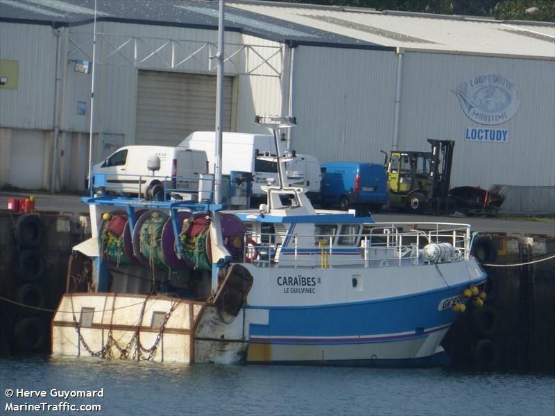 caraibes ii fv (Fishing vessel) - IMO , MMSI 228087900, Call Sign FJXR under the flag of France