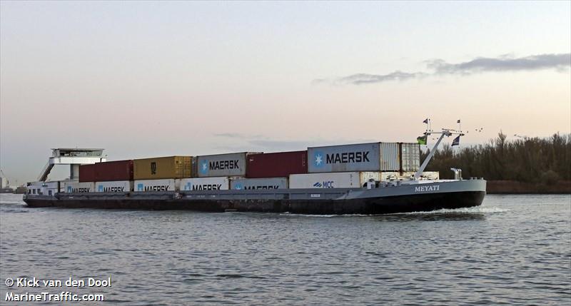meyati (Cargo ship) - IMO , MMSI 244620712, Call Sign PE5219 under the flag of Netherlands