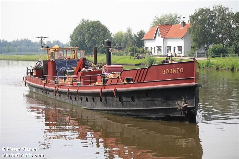 borneo (Pleasure craft) - IMO , MMSI 244740191, Call Sign PI9567 under the flag of Netherlands