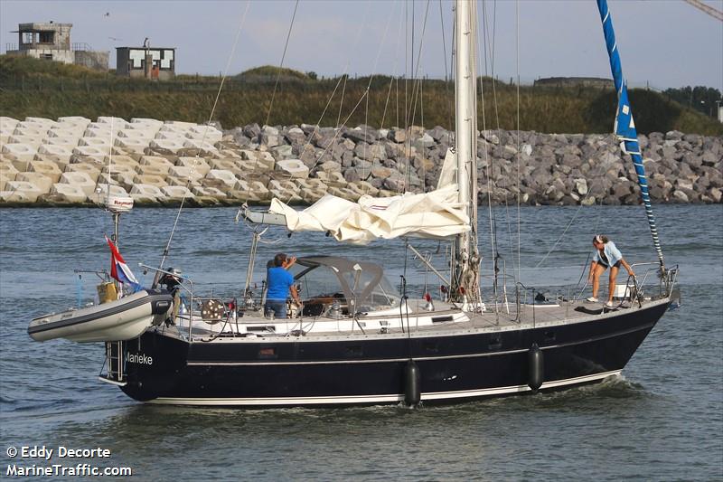 marieke (Sailing vessel) - IMO , MMSI 244870034, Call Sign PG3779 under the flag of Netherlands