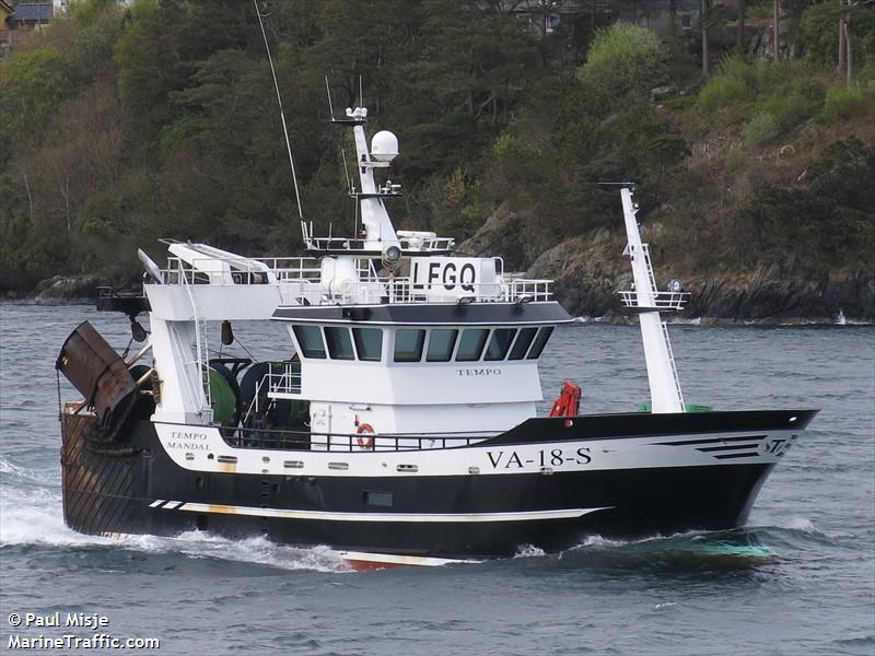 tempo (Fishing Vessel) - IMO 9684512, MMSI 257629600, Call Sign LFGQ under the flag of Norway
