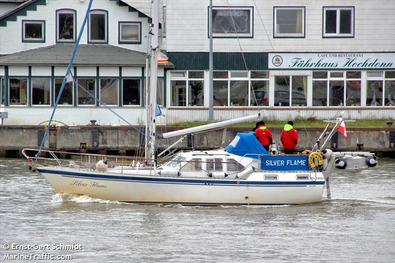 silver flame (Sailing vessel) - IMO , MMSI 261038900, Call Sign SPS3586 under the flag of Poland