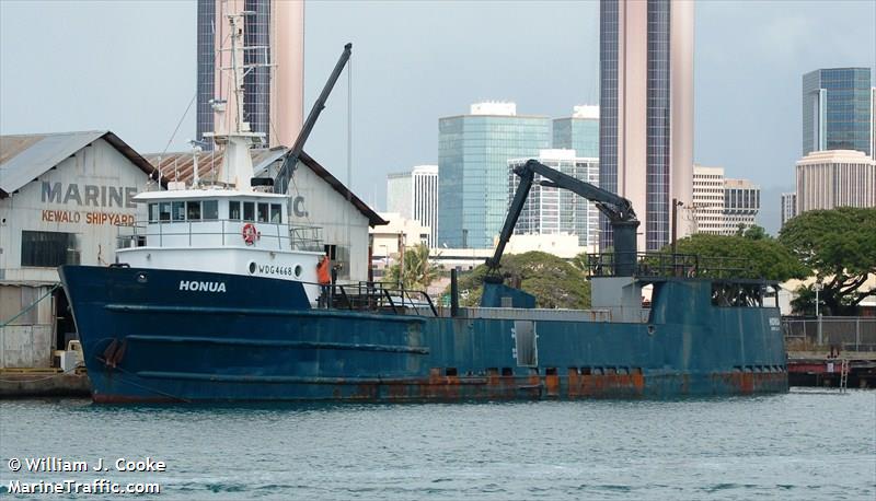 fv honua (Fishing vessel) - IMO , MMSI 367538930, Call Sign WDG4668 under the flag of United States (USA)