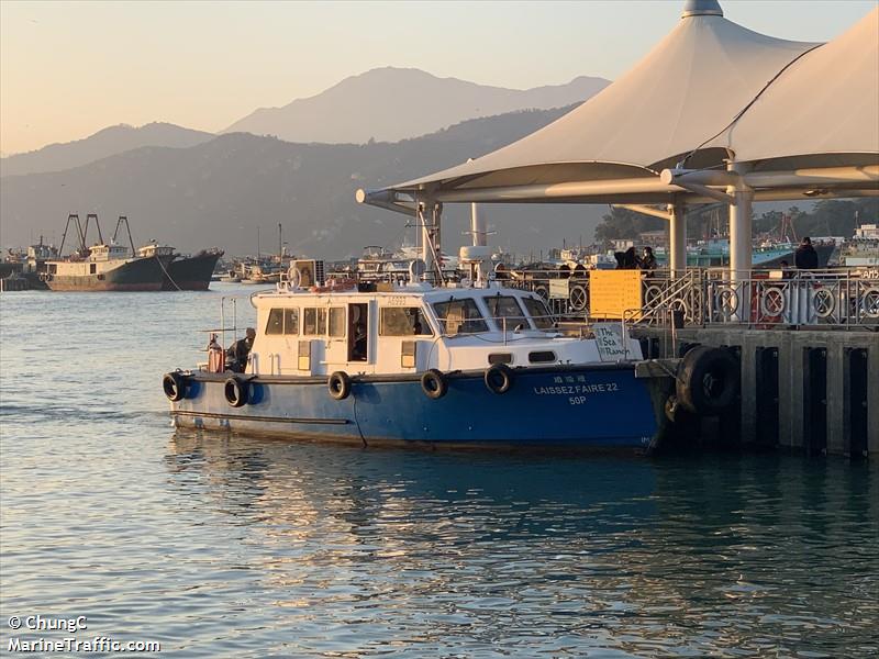 laissezfaire22 (Passenger ship) - IMO , MMSI 477995962, Call Sign VRS5268 under the flag of Hong Kong