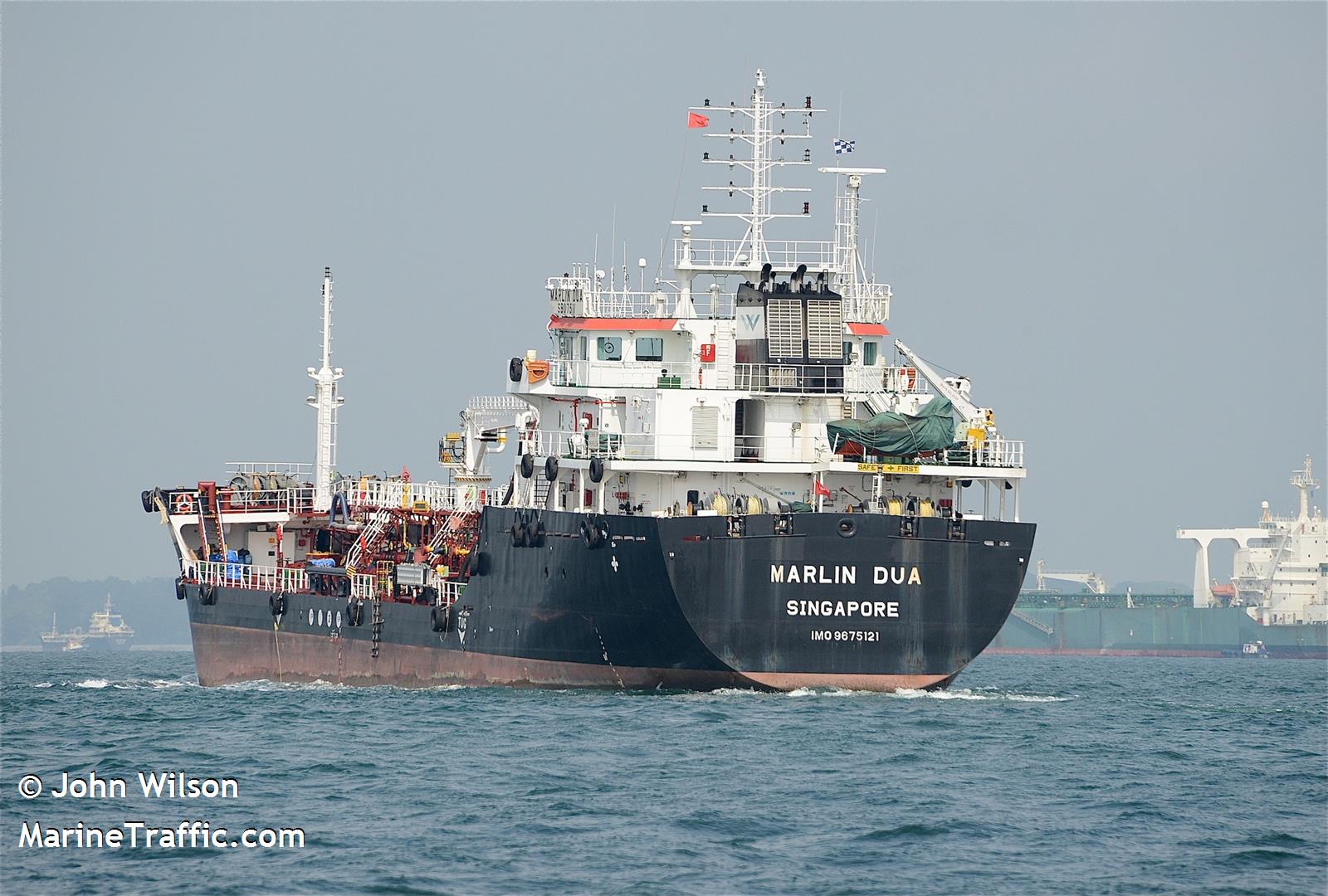 marlin dua (Bunkering Tanker) - IMO 9675121, MMSI 563882000, Call Sign S6SL under the flag of Singapore