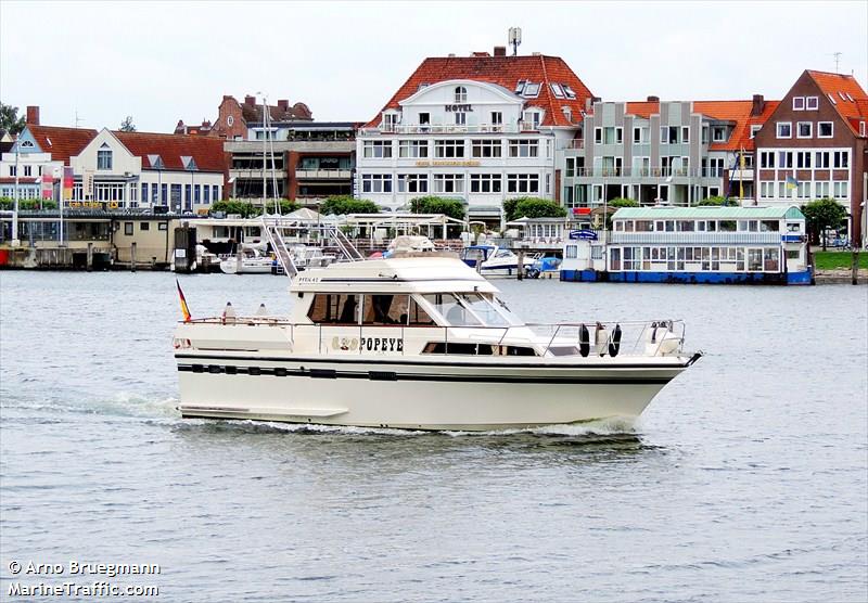 popeye (Pleasure craft) - IMO , MMSI 211066674, Call Sign DF6674 under the flag of Germany