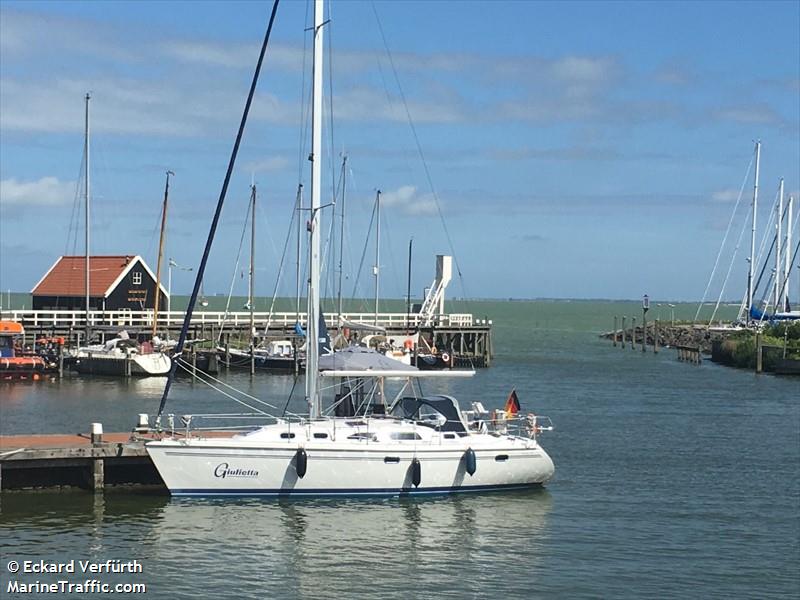 giulietta (Sailing vessel) - IMO , MMSI 211579200, Call Sign DF6938 under the flag of Germany