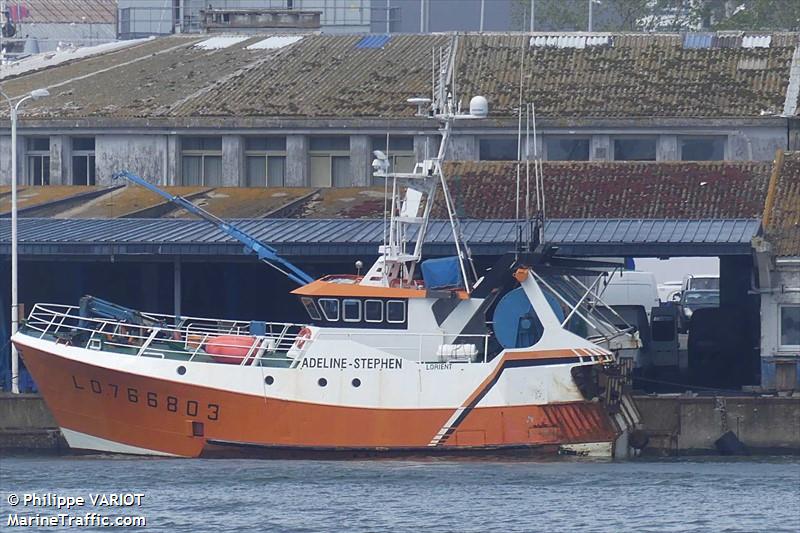 fv adeline stephen (Fishing vessel) - IMO , MMSI 228929000, Call Sign FGUF under the flag of France