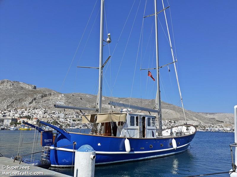 thetis (Sailing vessel) - IMO , MMSI 235094159, Call Sign 2FRD3 under the flag of United Kingdom (UK)