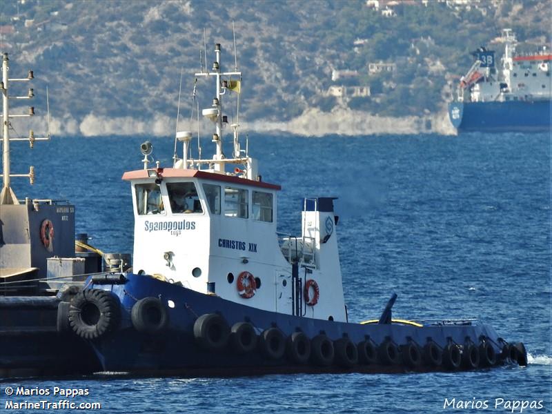 christos xix (Tug) - IMO , MMSI 237119800, Call Sign SV6222 under the flag of Greece