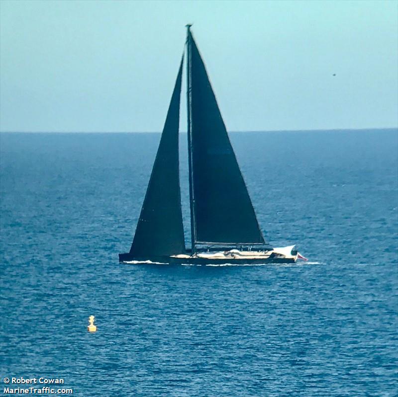 black sail (Unknown) - IMO , MMSI 248328000 under the flag of Malta