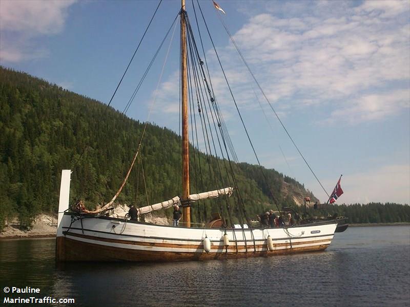 pauline (Sailing vessel) - IMO , MMSI 258583000, Call Sign LGXY under the flag of Norway