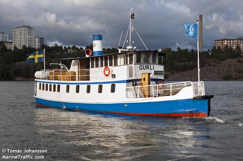 gurli (Passenger ship) - IMO , MMSI 265687640, Call Sign SLEG under the flag of Sweden
