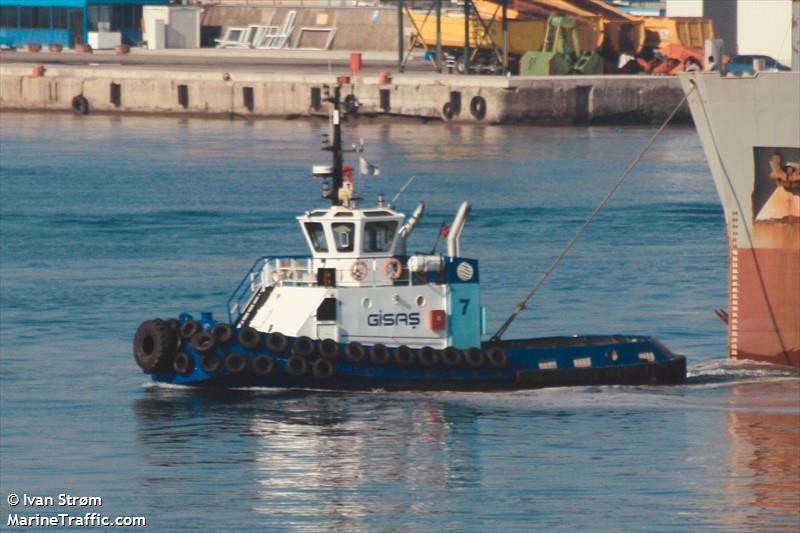 gisas-vii (Tug) - IMO , MMSI 271010077, Call Sign TCA2589 under the flag of Turkey