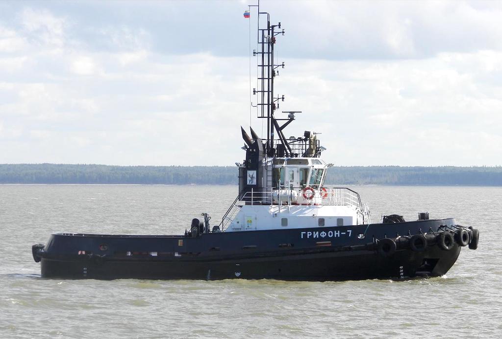 grifon-7 (Pusher Tug) - IMO 9548847, MMSI 273332320, Call Sign UBNF9 under the flag of Russia