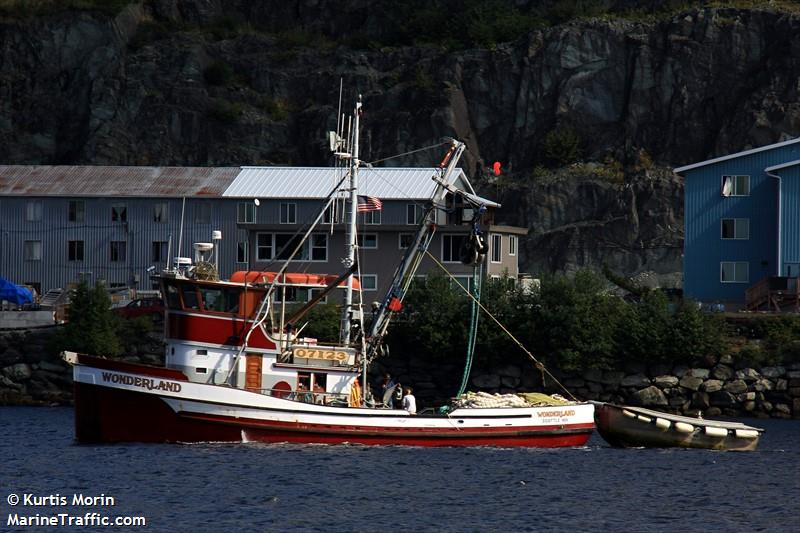 wonderland (Fishing vessel) - IMO , MMSI 367199090, Call Sign WDD8435 under the flag of United States (USA)