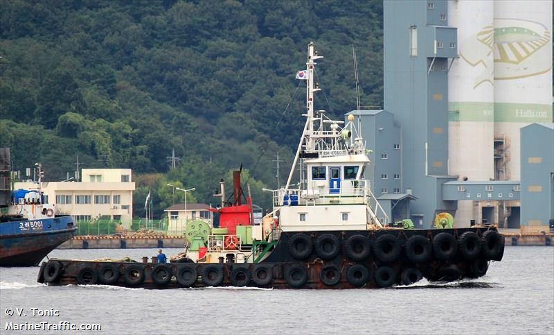 77 shinjung (Tug) - IMO , MMSI 441546000, Call Sign 070323 under the flag of Korea