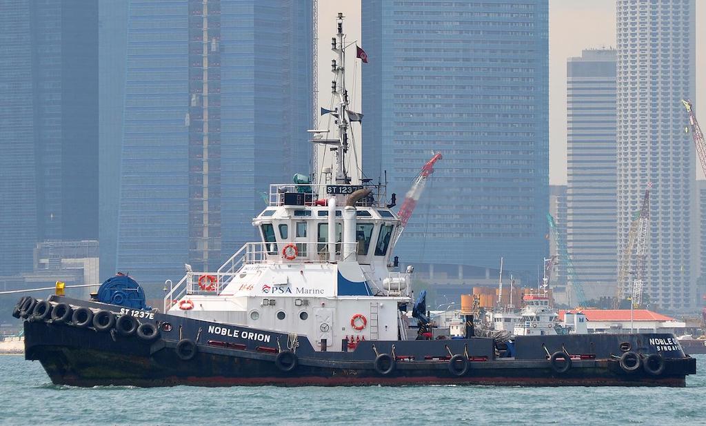 noble orion tg46 (Tug) - IMO 9386110, MMSI 563009210, Call Sign 9V7088 under the flag of Singapore