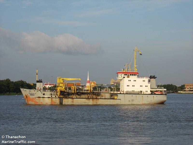 sandon 7 (Dredging or UW ops) - IMO , MMSI 567035800, Call Sign HSQH under the flag of Thailand