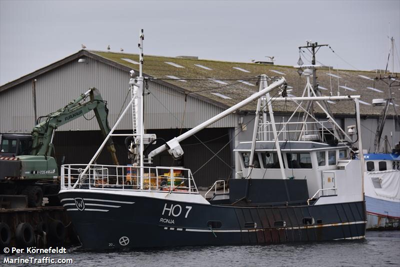 ronja (Fishing vessel) - IMO , MMSI 219025740, Call Sign XPH4513 under the flag of Denmark