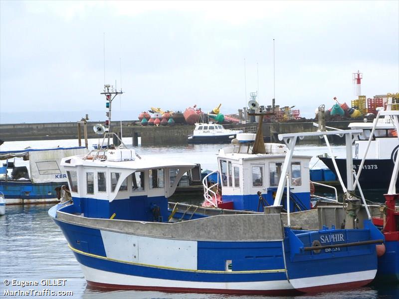 saphir (Fishing vessel) - IMO , MMSI 227641920, Call Sign FJ4914 under the flag of France