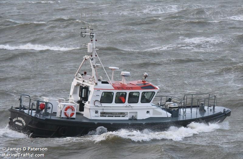 sea shepherd (Other type) - IMO , MMSI 235018213, Call Sign MEFZ6 under the flag of United Kingdom (UK)