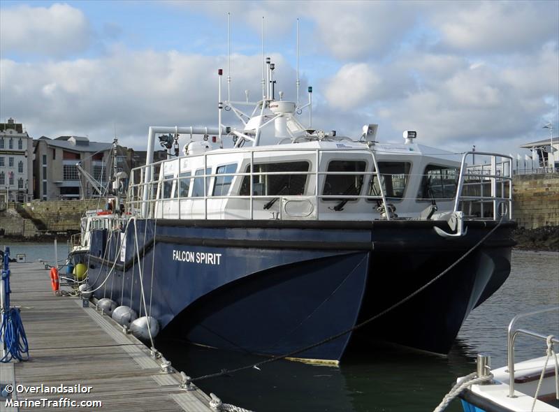 falcon spirit (Dredging or UW ops) - IMO , MMSI 235080408, Call Sign 2DNA5 under the flag of United Kingdom (UK)