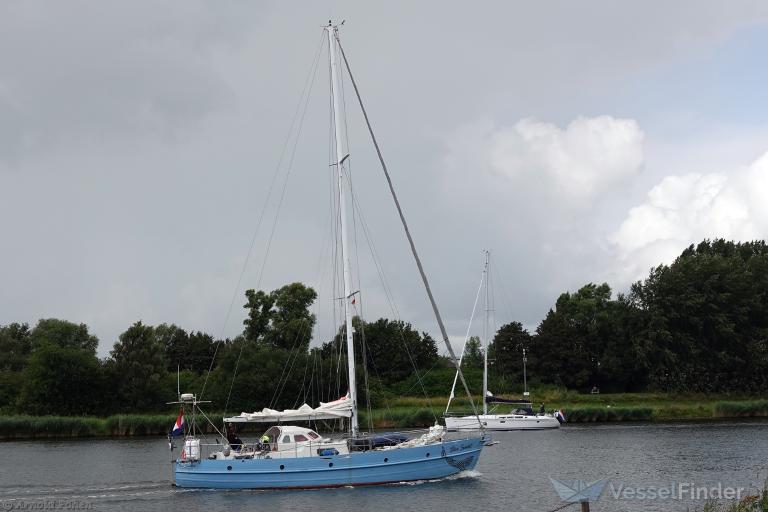 blue scarlet (Sailing vessel) - IMO , MMSI 244183956, Call Sign PH2618 under the flag of Netherlands