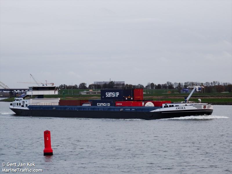 amira (Cargo ship) - IMO , MMSI 244660365, Call Sign PD2848 under the flag of Netherlands