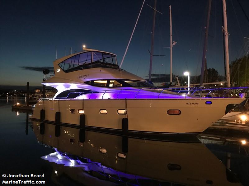 serenity ii (Pleasure craft) - IMO , MMSI 316031782 under the flag of Canada