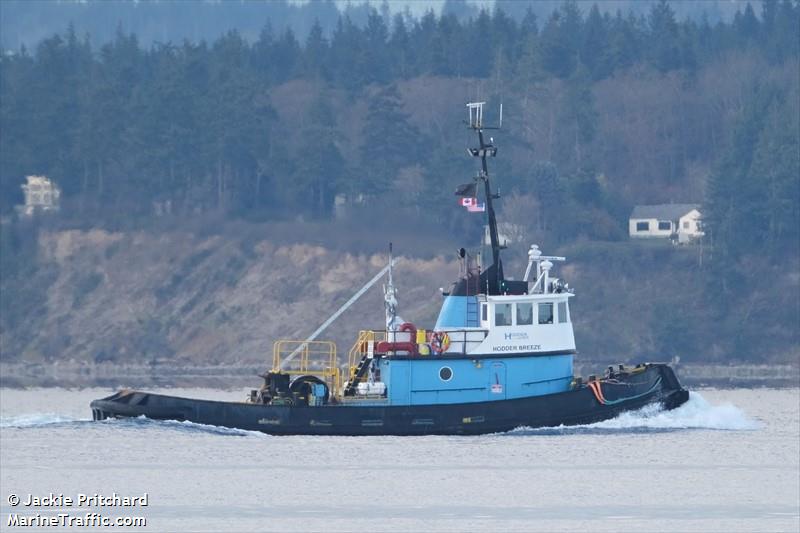 hodder breeze (Tug) - IMO , MMSI 316043222 under the flag of Canada