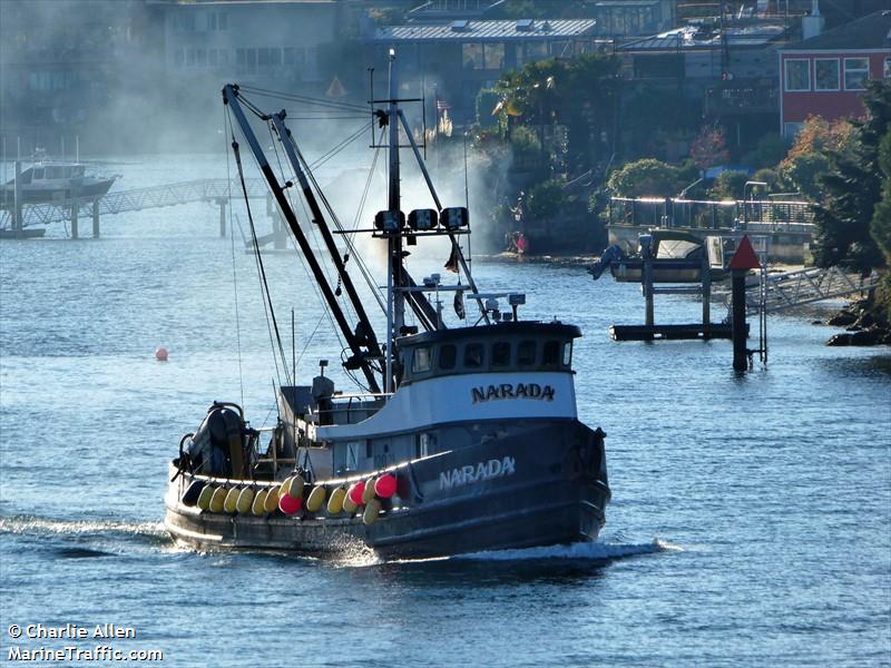 narada (Fishing vessel) - IMO , MMSI 367121250, Call Sign WDD2895 under the flag of United States (USA)