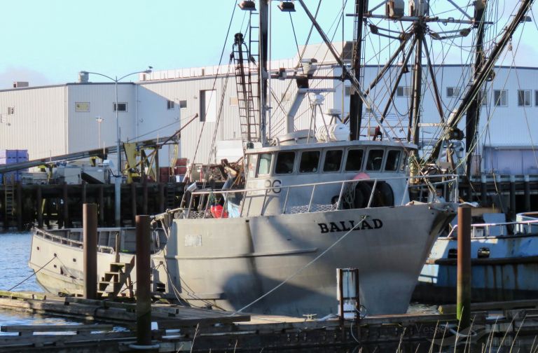 ballad (Fishing vessel) - IMO , MMSI 367167790, Call Sign WCX4936 under the flag of United States (USA)