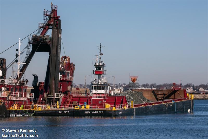 g.l. 502 (Dredging or UW ops) - IMO , MMSI 367569640, Call Sign WDG7670 under the flag of United States (USA)
