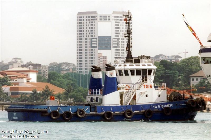 an ding (Tug) - IMO 9058244, MMSI 563001230, Call Sign 9V3836 under the flag of Singapore