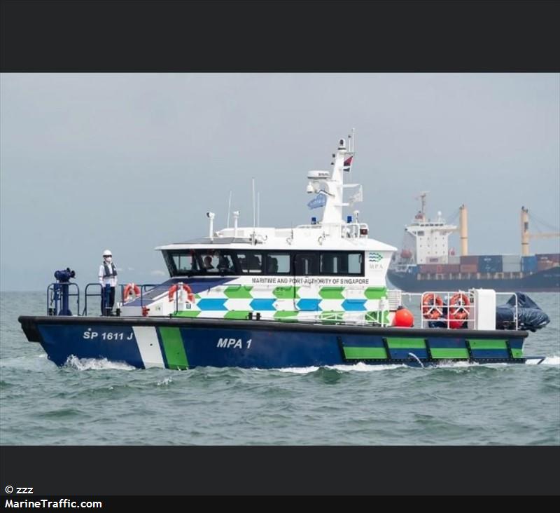 mpa 1 (Law enforcment) - IMO , MMSI 563070810, Call Sign 9V6698 under the flag of Singapore