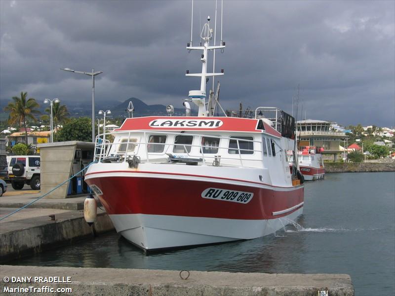 laksmi (Fishing vessel) - IMO , MMSI 660000800, Call Sign FWYB under the flag of Reunion